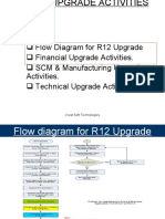 Flow Diagram For R12 Upgrade Financial Upgrade Activities. SCM & Manufacturing Upgrade Activities. Technical Upgrade Activities