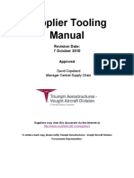 Supplier Tooling Manual: Revision Date: 7 October 2010