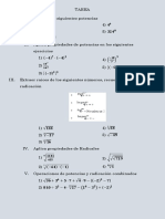 TAREA Potencias y Radicales