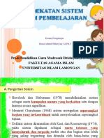 Pendekatan Sistem Pembelajaran