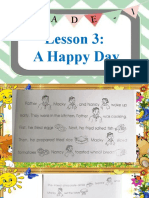 Lesson 3 A Happy Day