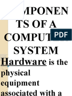 Unit4 - Components of A Computer System