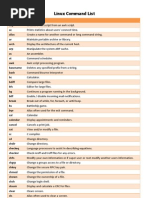 Linux Command List