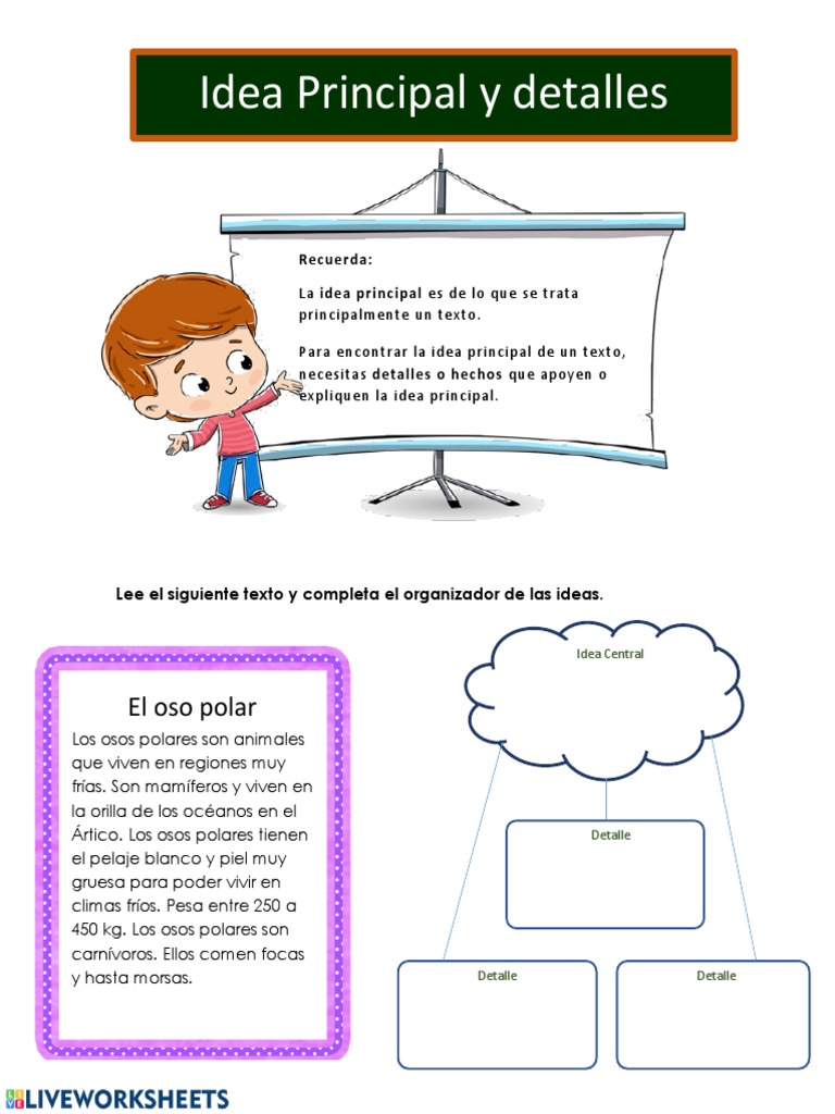 Idea Principal y Detalles: El Oso Polar | PDF