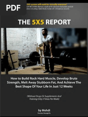 Strong Lifts 5x5 Report Weight Training Strength Training