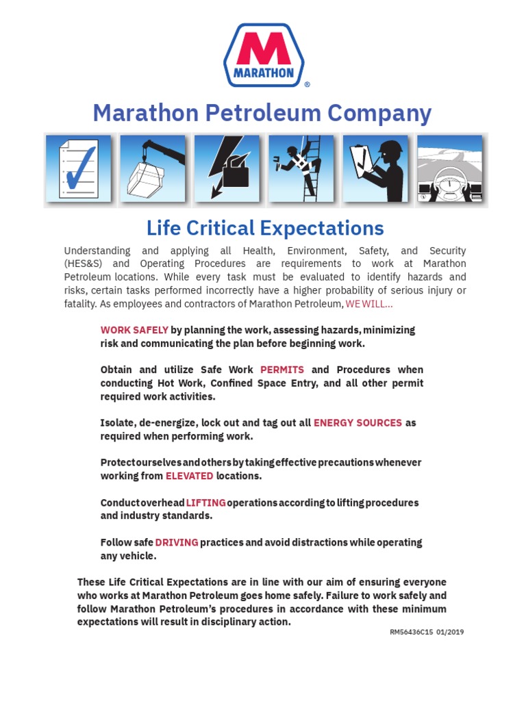 Life Critical Safety Procedures | PDF | Business | Technology & Engineering