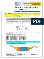 Actividad 2 - Calidad de Aguas 2021-II