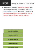 Criteria of Ideal Science Curriculum