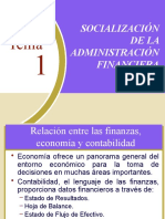 Tema 1 - Socialización de La Administración Financiera