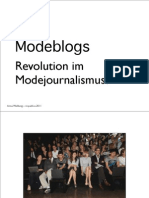 Anna Weilberg: Modeblogs – Revolution im Modejournalismus?