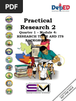 Practical Research 2: Quarter 1 - Module 4: Research Title and Its Background