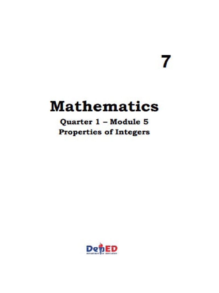 Math 7 Module 5 | PDF