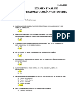 Examen Final de Traumatologia