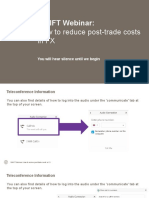 SWIFT Webinar:: How To Reduce Post-Trade Costs in FX