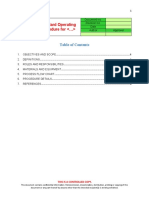 AGRO 07 QAC 0711 TMP002 Standard Operating Procedure Template