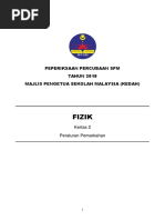 Fizik: Peperiksaan Percubaan SPM TAHUN 2018 Majlis Pengetua Sekolah Malaysia (Kedah)