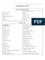 IB生物词汇（17页可编辑约850个词组）