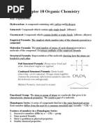 Chapter 10 Organic Chemistry SL Worksheet