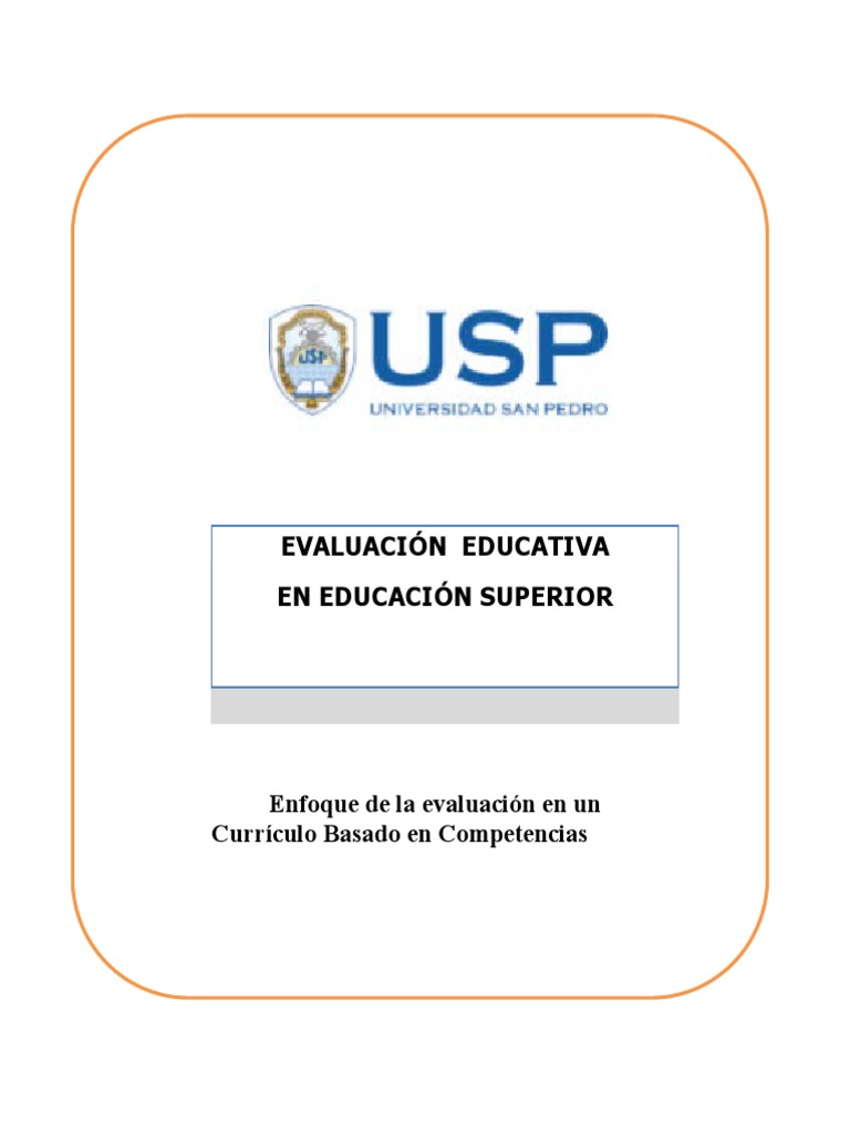 Evaluación de Competencias en Educación Superior | PDF | Evaluación ...