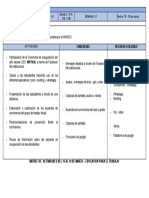 Planificacion de Actividades 18-MARZO - 2021