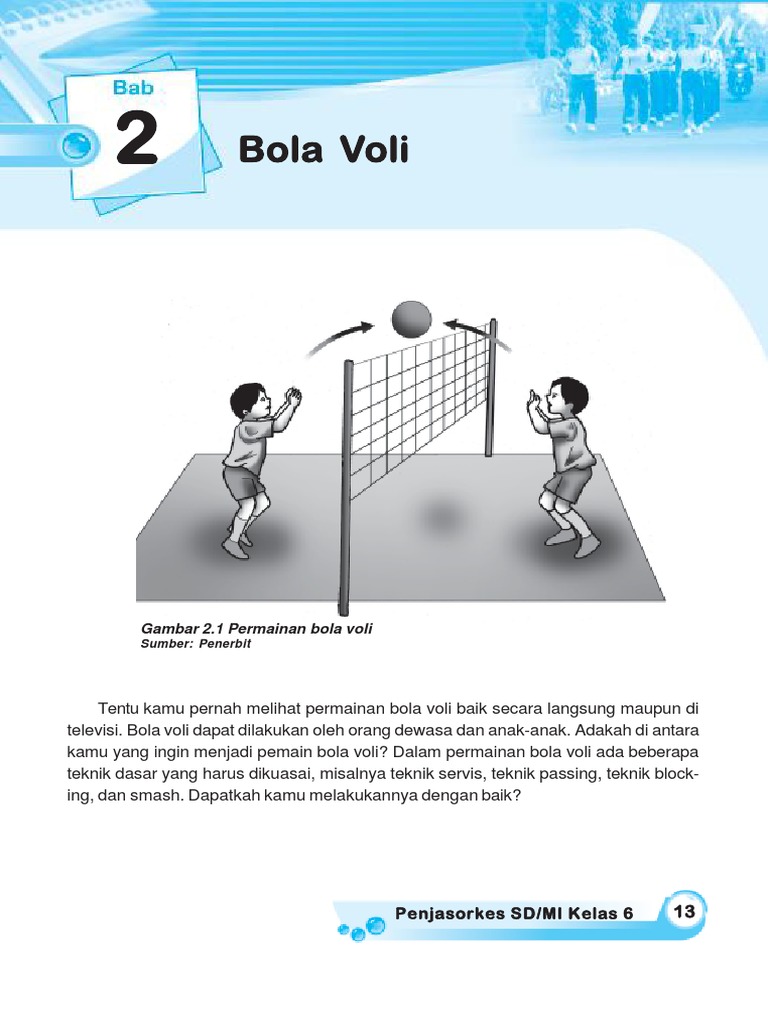 Materi Bola Voli untuk Kelas 6 SD | PDF | Olahraga & Rekreasi