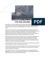 Devastating 1754 Taal Volcano Eruption