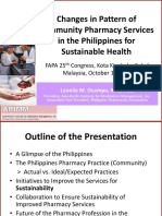 Changes in Pattern of Community Pharmacy Services in The Philippines For