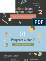 (Part 1) Program Linier