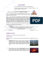 Fire Hazard: Fire Oxidation Fire Triangle