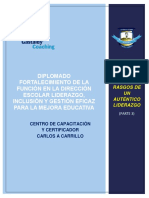 Diplomado Fortalecimiento de La Función en La Dirección Escolar Liderazgo, Inclusión y Gestión Eficaz para La Mejora Educativa