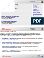 Price Elasticity of Demand (PED) : - PED and Its Determinants - Applications of PED - The Total Revenue Test of PED