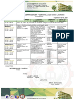 Midsalip National High School weekly learning plans