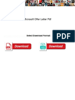 Microsoft Offer Letter PDF