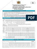 Secondary Entrance Assessment (Sea) 2022 Student Entry Form Private Candidates