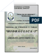 FORMULARIO CIV 321-HIDRAULICA I