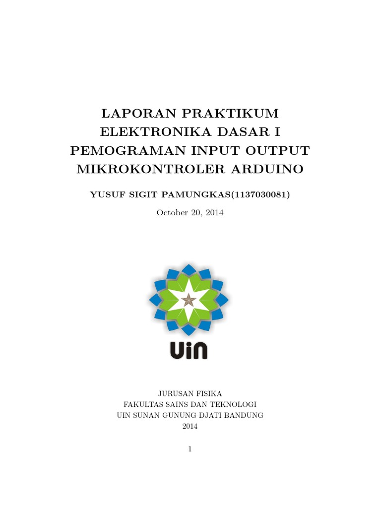 Pemrograman Input Output Mikrokontroler Arduino | PDF | Seni ...