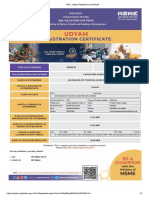 MSME Udyam Registration Certificate