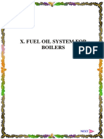 Fuel Oil System For Boilers