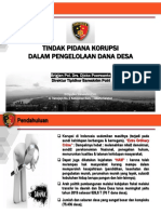 Materi Direktur Tindak Pidana Korupsi Bareskrim Polri