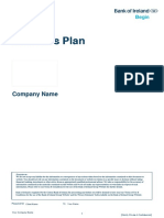 Business Plan Template Interactive