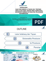 Sosisalisasi PerBPOM Pengawasan Pengelolaan Obat, Bahan Obat NPPZA Di Fasilitas Pelayanan Kefarmasian