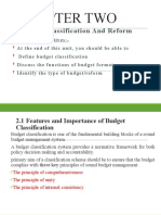 Budget Classification And Reform