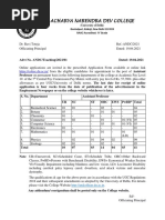 Acharya Narendra Dev College: Dr. Ravi Toteja Ref.:ANDC/2021 Officiating Principal Dated: 19.04.2021