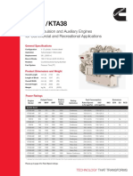 K38-M / KTA38: Marine Propulsion and Auxiliary Engines For Commercial and Recreational Applications