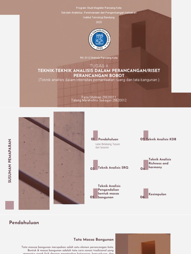 Teknik-Teknik Analisis Dalam Perancangan/Riset Perancangan Bobot | PDF