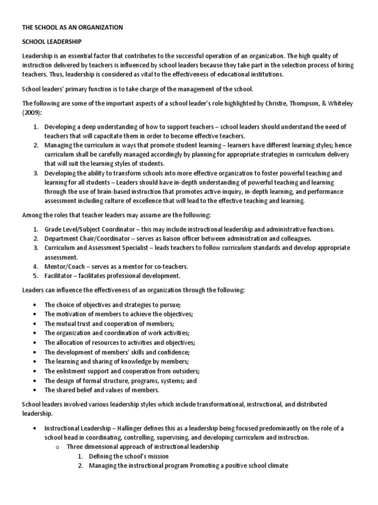 Leadership in Philippine Education Reforms | PDF | Leadership | Teachers