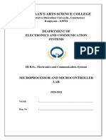Microcontroller Lab Manual for Electronics Students