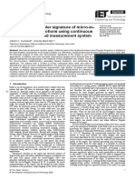 Extraction of Doppler Signature of Micro-To-Macro Rotations/motions Using Continuous Wave Radar-Assisted Measurement System