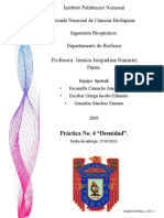 Reporte Práctica No.4 - Densidad - Equipo Sputnik