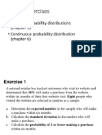 Topic 2 Exercises: - Discrete Probability Distributions (Chapter 5) - Continuous Probability Distribution (Chapter 6)